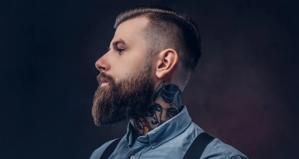 Men's beard grooming
